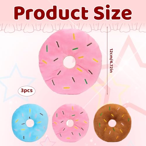 3 Pack Juguete Donut para Perro Resistente y Colorido miniatura 2