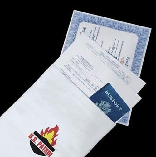 For Home Fireproof Cash Document Safe Container Bag Storage
