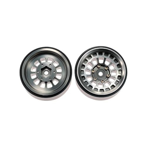 Durable 1.3 Inch Aluminum Alloy Beadlock Wheel Rims for 1/18 1/24 RC Cars Titanium - Image 5