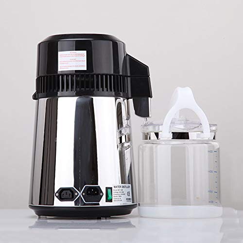 Destilador De Agua, Destilador De Agua De Acero Inoxidable, Máquina Para Hacer Agua Destilada 4L, Purificador De Agua De 4 Litros Para Hacer Agua Limpia