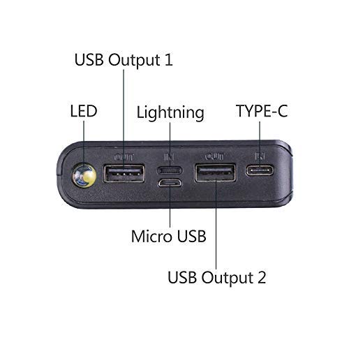 LHIABNN DIY Power Bank Box Flat Head Battery Charger Outer Case の商品画像 3