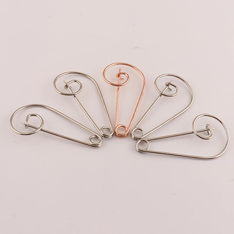 Spilla da Balia Grande 55 × 30 mm, Spilla Grande Creativa per Nota Musicale, Spilla con Fibbia in Metallo, conservazione sicura di Abbigliamento e Accessori, utilizzata per Artigianato