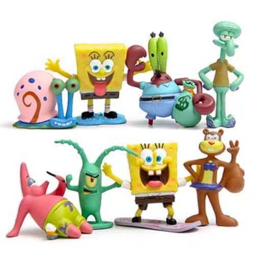 AYGITAL Movie Sponge Baby Garage kit Cake Ornament (Sponge Baby 8pcs)