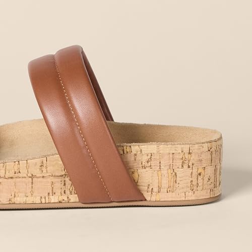 Image of Amazon Essentials Women's Two Strap Slide Cork Sandals | Casual Sandals