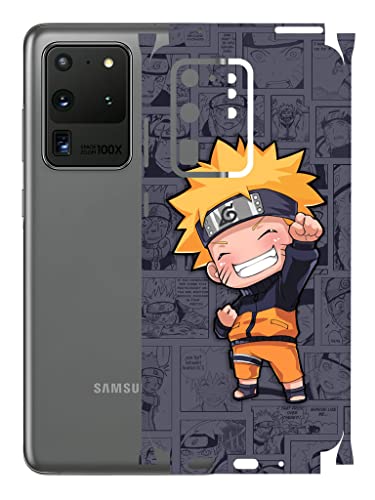 Image of AtOdds - Samsung Galaxy S20 Ultra Mobile Back Skin Rear Screen Guard Protector Film Wrap (Coverage - Back+Camera+Sides) (Naruto)