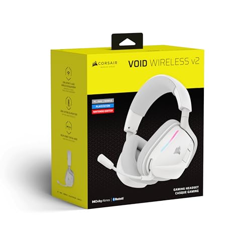 Corsair Void v2 Wireless Bluetooth PC PS5 Switch Gaming Headset &ndash; White - image 9