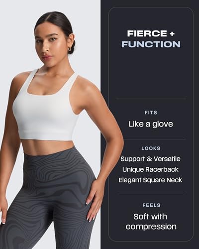 Image of Aoxjox Women's Workout Sports Bras High Impact Fitness Training Gym Khloe Bra Yoga Crop Tank