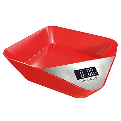 Bowl Portable Food Weighing Measuring Battery Powered Kitchen Scale Multifunction Durable Home Abs