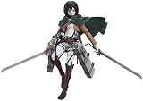 KonieE Lkw -Love PVC Figura 15Cm Ataque An: Mikasa Ackerman Figma Action Figura - Equipado con Armas - Decoración de Escritorio de Juguete de PVC en Caja Móvil