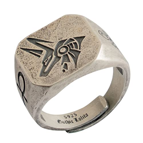 Bague Anubis en argent S925 le cadeau gothique idéal pour homme