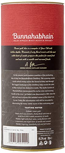 Bunnahabhain 12 Jahre - Islay Single Malt Scotch Whisky Mit Original Steuerrad-Schlüsselanhänger (1 x 0.7 l) – Bild 6