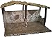 Faithful Treasure Christmas Nativity Stable, Exclusively Designed and Hand Painted Polyresin Nativity Scene Shed (Inside Dimensions: 6" high x 6.5" deep x 11" Wide)