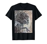 Medusa Greek Mythology Occult Scary Dark Grunge Art T-Shirt