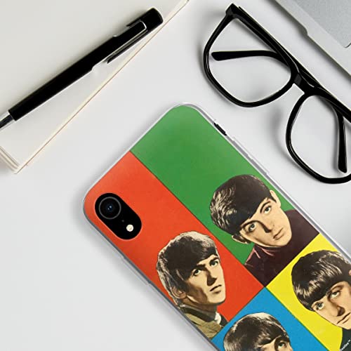 DeinDesign Coque en Silicone Compatible avec Apple iPhone XR Etui Silicone Coque Souple Rock ‘n’ Roll Visages The Beatles - Les Beatles, Paul McCartney, John Lennon, RIngo Starr, George Harrison DeinDesign Coque en Silicone Compatible avec Apple iPhone XR Etui Silicone Coque Souple Rock 'n' Roll Visages The Beatles – Image 5
