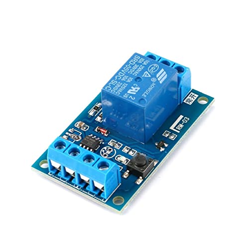 Module de relais bistable 5V 12V à bouton unique pour commutation auto 1 pièce