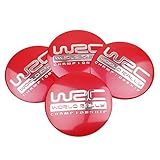 Wheel Center Hub Caps 56/60MM WRC Car Wheel Center Caps Cover Emblem Wheel Center Hub Badge compatible with SUBARU LEGACY Forester Outback Rally STI WRX WRC XV Center Caps ( Color : WRC Red Sticker )