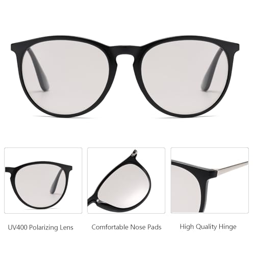 Image of Polarized Photochromic Driving Sunglasses For Men Women Day and Night safety glasses