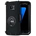 ULAK Galaxy S7 Edge Case, Knox Armor Galaxy S7 Edge Case with Heavy Duty Protection and Built-in Rotating Stand and Belt Swivel Clip for Samsung Galaxy S7 Edge 2016 - Black