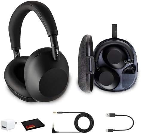 Sony WH-1000XM6 Wireless Noise Canceling Headphones (Black) Folda...