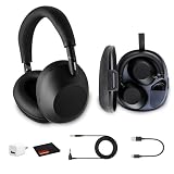 Sony WH-1000XM6 Wireless Noise Canceling Headphones Foldable (Black) Bundle