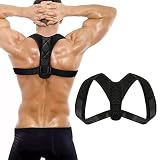 Correcteur de Posture Dos Ceinture Dorsale Réglable pour Maintien Dos Droit pour Soulage les Douleurs du Cou, Des Épaules et du Haut du Dos