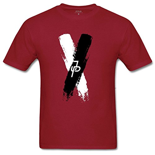 Aliensee Men's Jake Paul X Blackwhite Cotton T-Shirt M Red