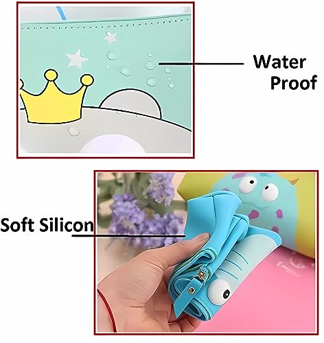 SILLYME 6 pcs Return Gifts Birthday Party for Kids - Silicon Pencil Pouch - Assorted Design - Return Gift for Kids Age 6-10 10-12 Birthday Return Gifts for Kid 6-12 kanjak Gifts