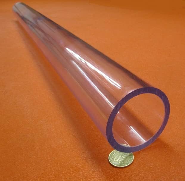 Polycarbonate Round Tube 2.75" OD (2 3/4") x 2 1/4" (2.25") ID x 1/4" Wall x 12" (More Length Options)