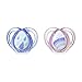 Tommee Tippee Closer to Nature Everday Pacifier, BPA-Free, Bottle Shapped Nipple, Pink, 0-6 Months, 2 Count (Designs May Vary)
