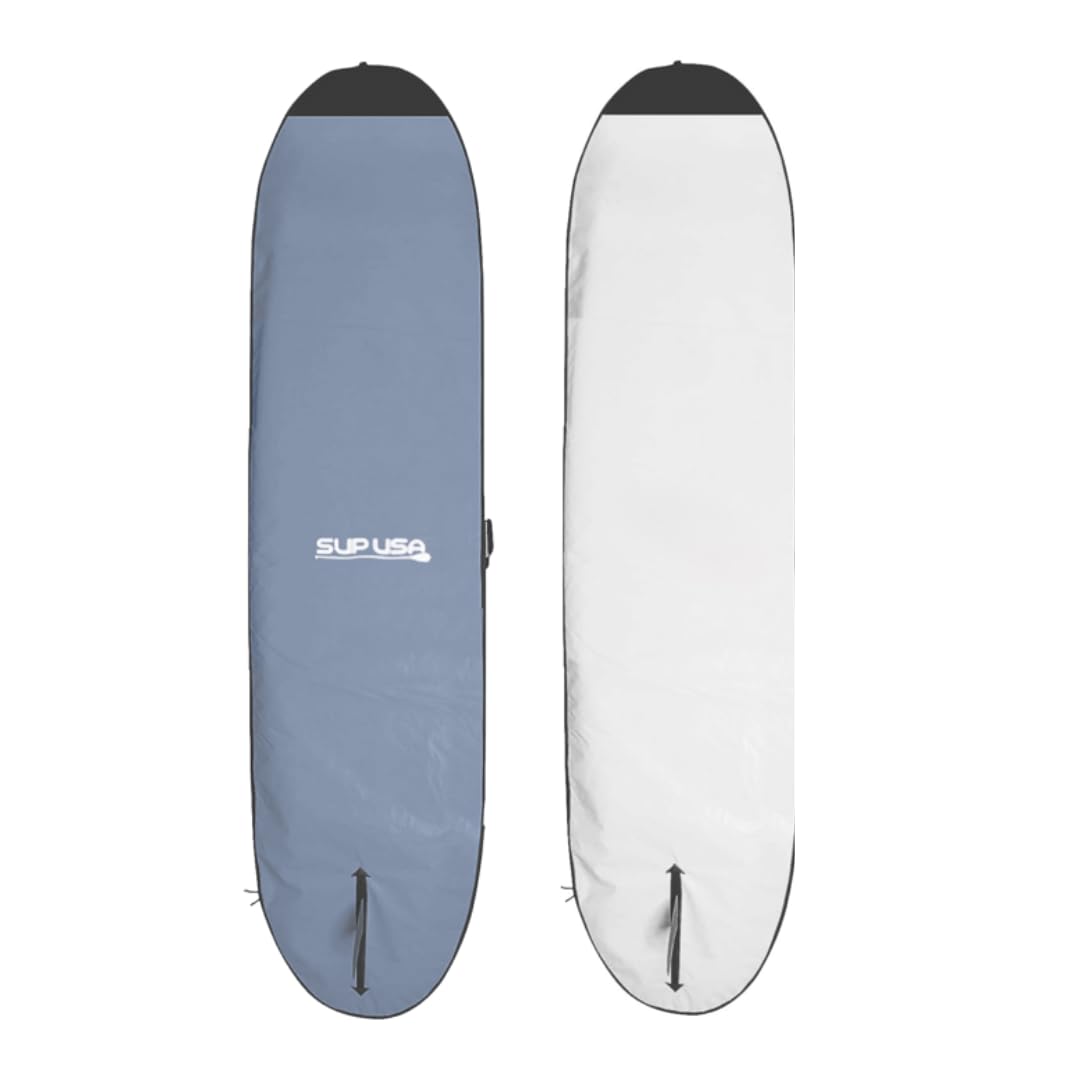 SUP USA 11' Premium Paddleboard Bag with Handle, Foam Padded, Stand Up Paddleboard Cover Case, Carrying case for outdoor (11' Gray and Flat Rack Pads)