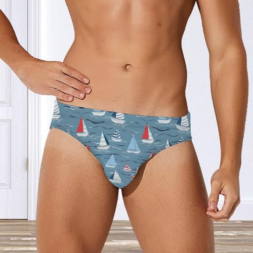 Ocean Boats Novelty Men's Brief Swimwear Pants Swimming Trunks Beach Shorts Underwear4