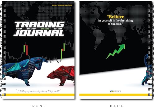 Image of Trading Diary Journal [New Premium Edition]+Trading Calendar +Trading Holidays +P&L Analysis +Track Goals +Track Investment + (Free 2 Candlestick & 2 ... Futures, Forex, Crypto | Wiro Binding
