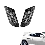 Pniwuno 1 Pair Car Side Air Vent Cover Stickers, Fake ABS Hood Scoop Vent...