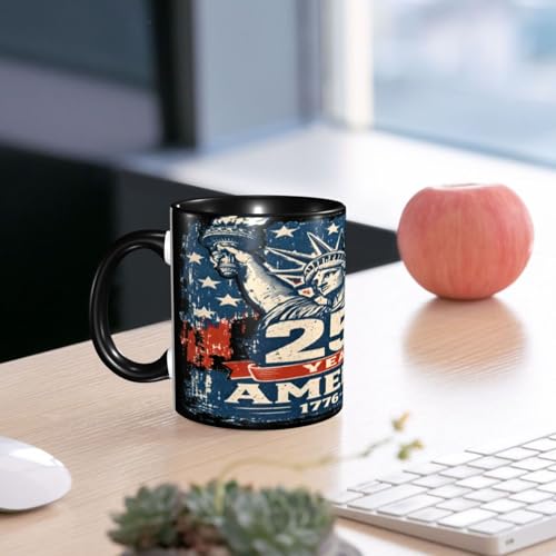 Taza de cerámica NUJTKAU 11 onzas estilo casual miniatura 7