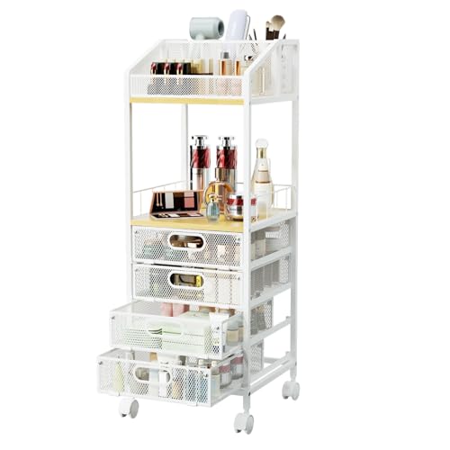 HapiRm Makeup Organizer Storage Cart - Floor Skincare Make Up