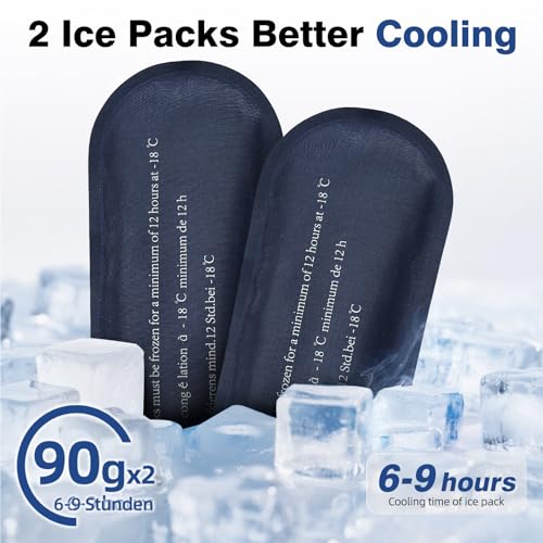 Image of apollo walker Insulin Cooler Travel Case with Ice Packs and Insulation | TSA Approved Includes 2 x 90g ice packs for 9-hour cooling insulin pens & syringes for Diabetics to Carry (Black)