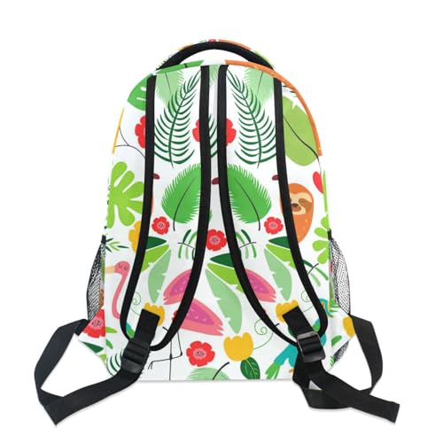 Sac à dos ordinateur imperméable multipoche motif paresseux - 5
