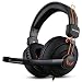 UINSTONE Comfortable 3.5mm Pc Stereo Surround Sound Gaming Headset with Microphone - Black