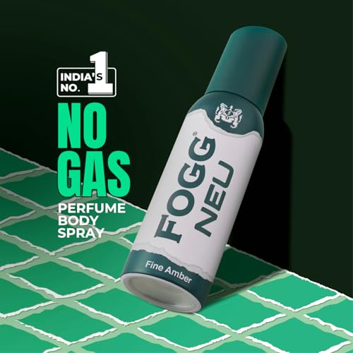 Image of Fogg Neu Fine Amber|No Gas| Long Lasting Perfume Deodorant Spray for Men -120 ML