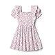 Amazon Essentials x Sofia Grainge Mädchen Besticktes Strickkleid, Blau Elfenbein Zart Blumig, 3 Jahre