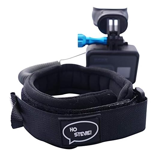 Ho Stevie! Armband Leash for GoPro Cameras and Mouth Mounts - Capture POV Videos - Don't Lose Your GoPro - Clear View with Coiled Leash