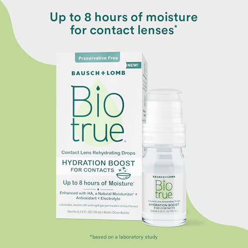 Biotrue Hydration Boost for Contacts, Rehydrating Eye Drops for Dry Eyes, Preservative Free, Refreshes, Lubricates & Moisturizes Lenses, Rewetting Eye Drops, 0.33 FL Oz (Pack of 1) - Thumbnail 5