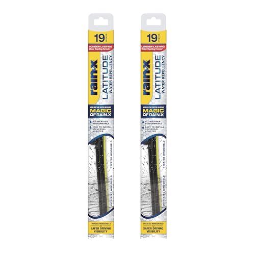 Image of Rain-X 810169 Repellency Water Repellent Wiper Blades, 19 inch Windshield Wipers (Pack of 2), All Weather Streak-Free for Enhanced Visibility w / Water Repellency Formula
