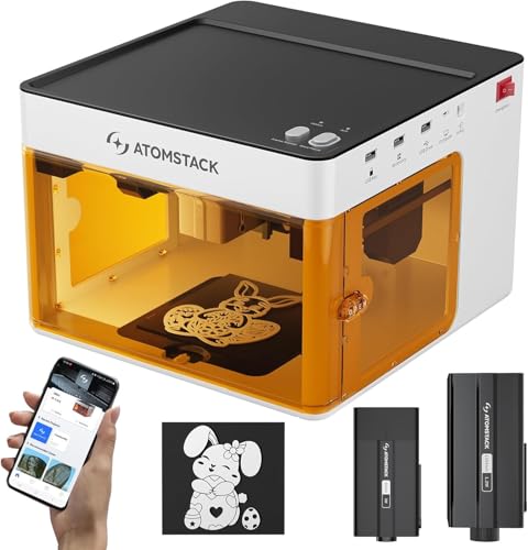 Atomstack P1 Dual Laser Engraver,5W Diode and 1.2W Infrared Portable...