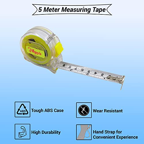 Image of Hillgrove 5 Meter Steel Blade with Auto-Lock Function HMT5a Measurement Tape (5 m)