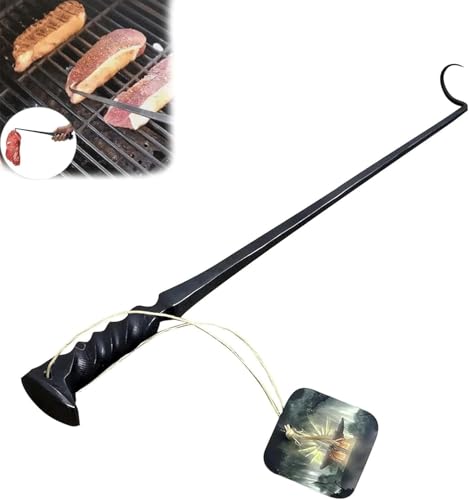 KFTUVBN BBQF Food Flipper Iron BBQF Turner Hooks and Meat Hook for Grilling Flipping Vegetables and Meat Great Tool