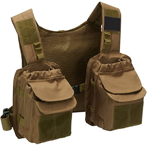 ZSLKDL Fly Fishing Vest Chest Pack for Men Women Adjustable Sizes(E)