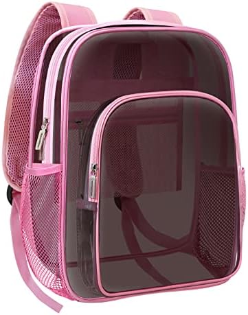 Clear Backpack Heavy Duty Transparent Backpack for Security Travel Work