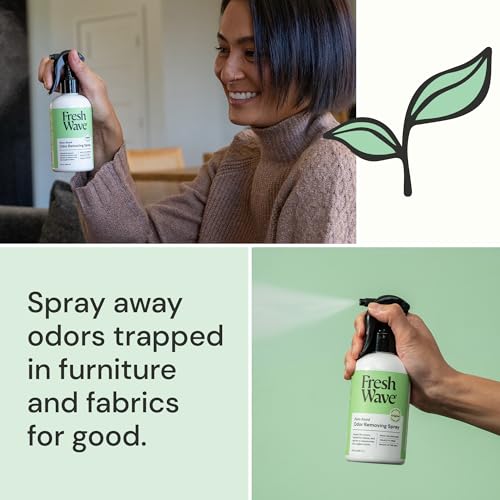 Image of Fresh Wave Original Room and Fabric Air Freshener Spray, 8 oz | Plant-based formula, Pet-safe and people-safe, Fabric and room deodorizer , For upholstery, carpets, shoes, and pet bedding