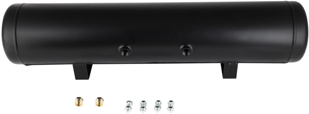 Suspension Air Ride Bag Train Truck Horn Air Tank 200 PSI 5 Gallon (18 Liter) 7 Ports